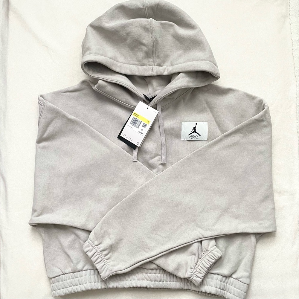 Jordan Essentials Women's Fleece Hoodie in Light Iron Ore